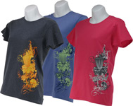 Ladies T-Shirt (Short Sleeve) (Ladies Short Sleeve T-Shirt, Ladies Basket Logo)