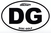 Disc Golf Euro Sticker (Window Decal (Sticker), DG (Disc Golf))