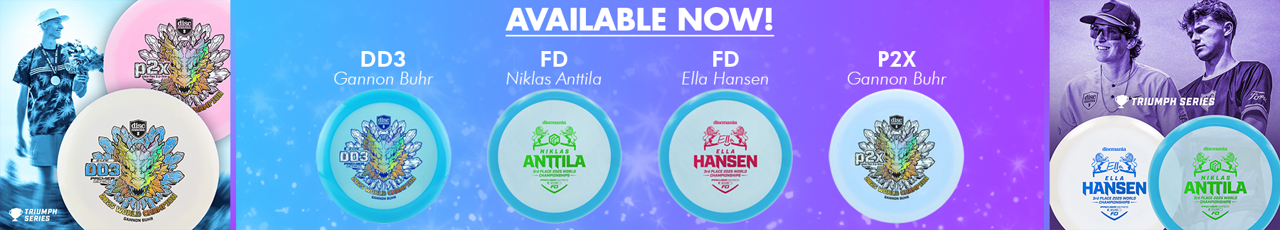 Discmania Triumph Series Discs available now!
