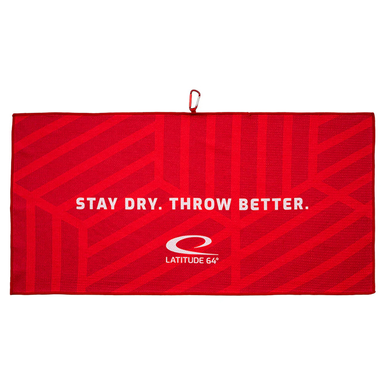 Latitude 64 Micro Fiber Waffle Towel Red