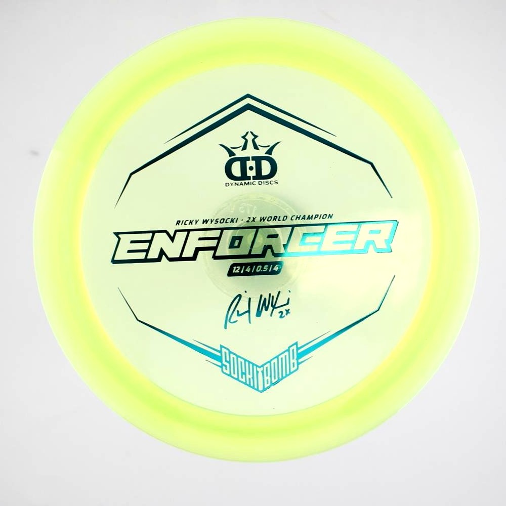 Enforcer - 2x Ricky Wysocki Sockibomb Stamp - Yellow - 173.9 gm -  Disc ID: 389072