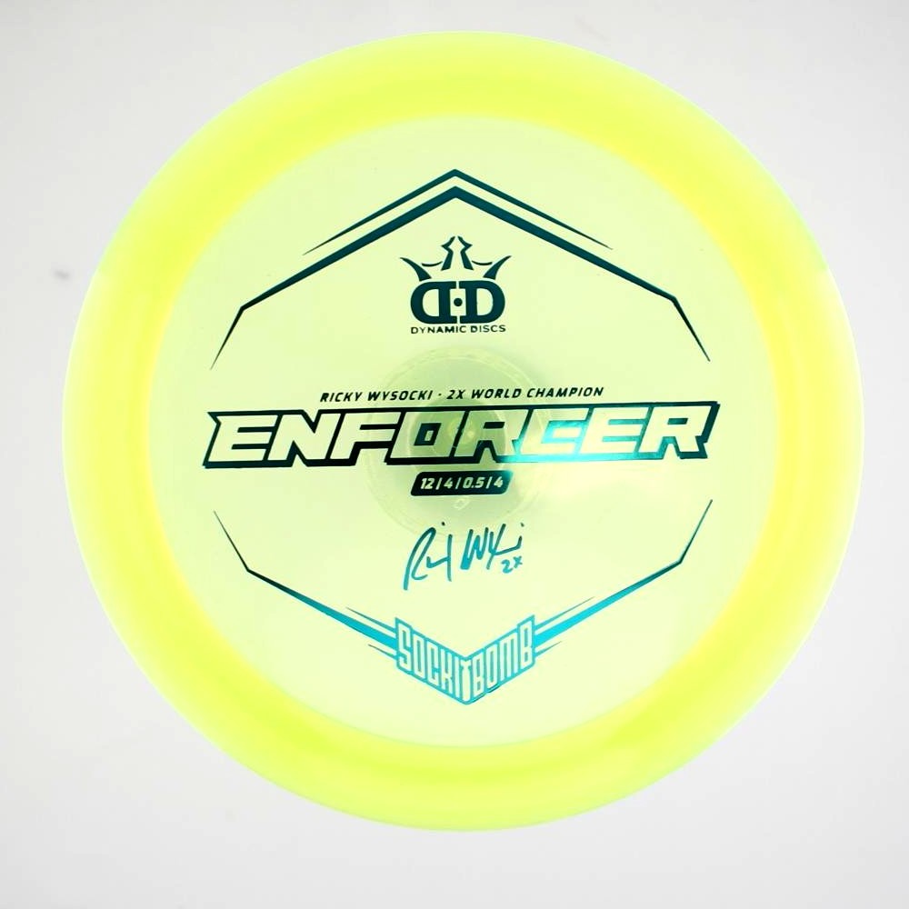 Enforcer - 2x Ricky Wysocki Sockibomb Stamp - Yellow - 173.7 gm -  Disc ID: 389074
