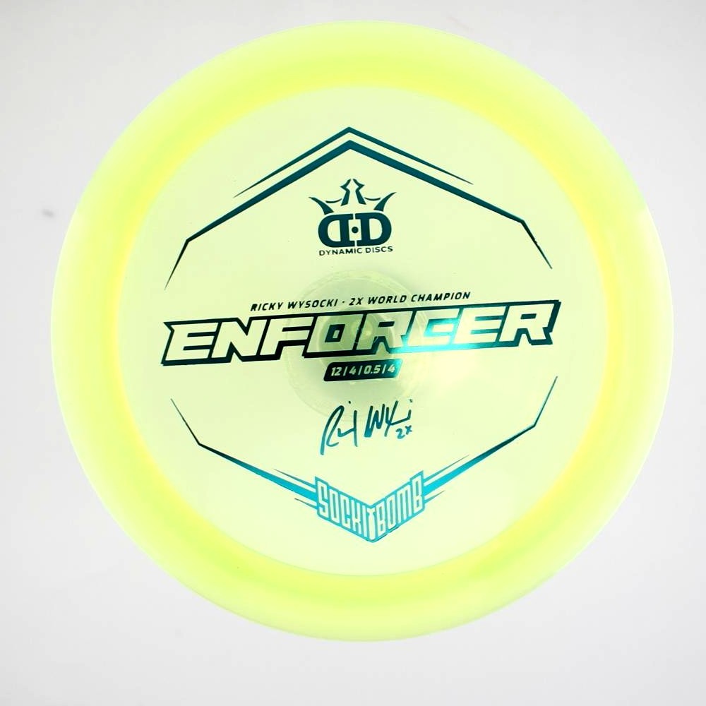 Enforcer - 2x Ricky Wysocki Sockibomb Stamp - Yellow - 174.6 gm -  Disc ID: 389082
