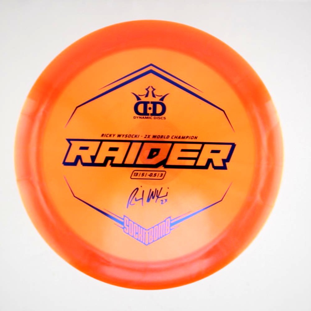 Raider - 2x Ricky Wysocki Sockibomb Stamp - Orange - 176.9 gm -  Disc ID: 420831