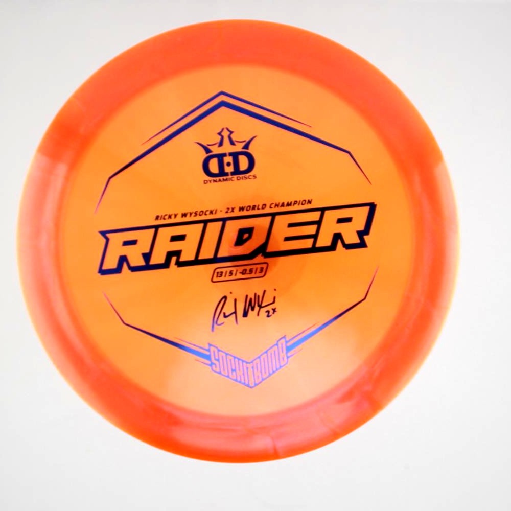 Raider - 2x Ricky Wysocki Sockibomb Stamp - Orange - 176.8 gm -  Disc ID: 420833