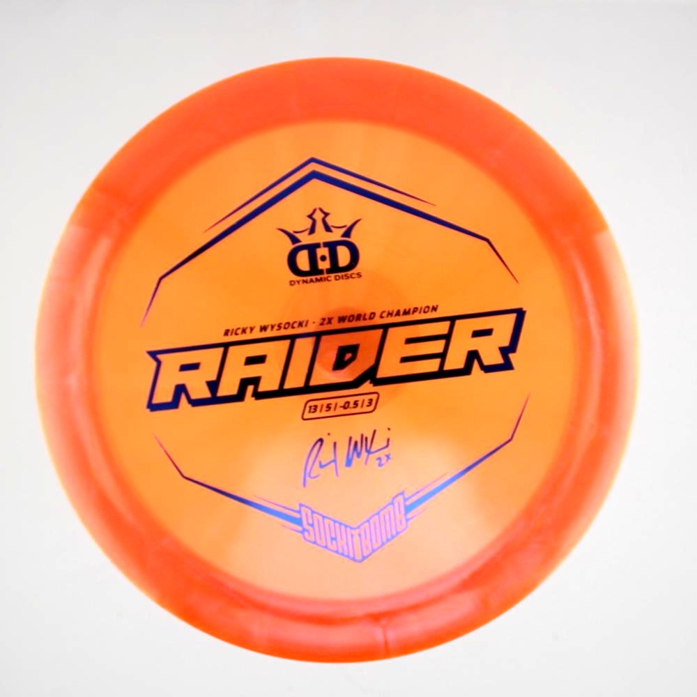 Raider - 2x Ricky Wysocki Sockibomb Stamp - Orange - 176.3 gm -  Disc ID: 420835