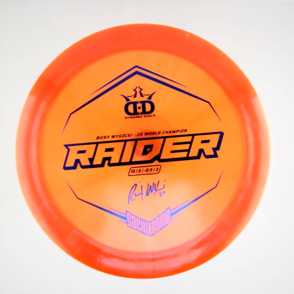 Raider - 2x Ricky Wysocki Sockibomb Stamp - Orange - 176.7 gm -  Disc ID: 420841