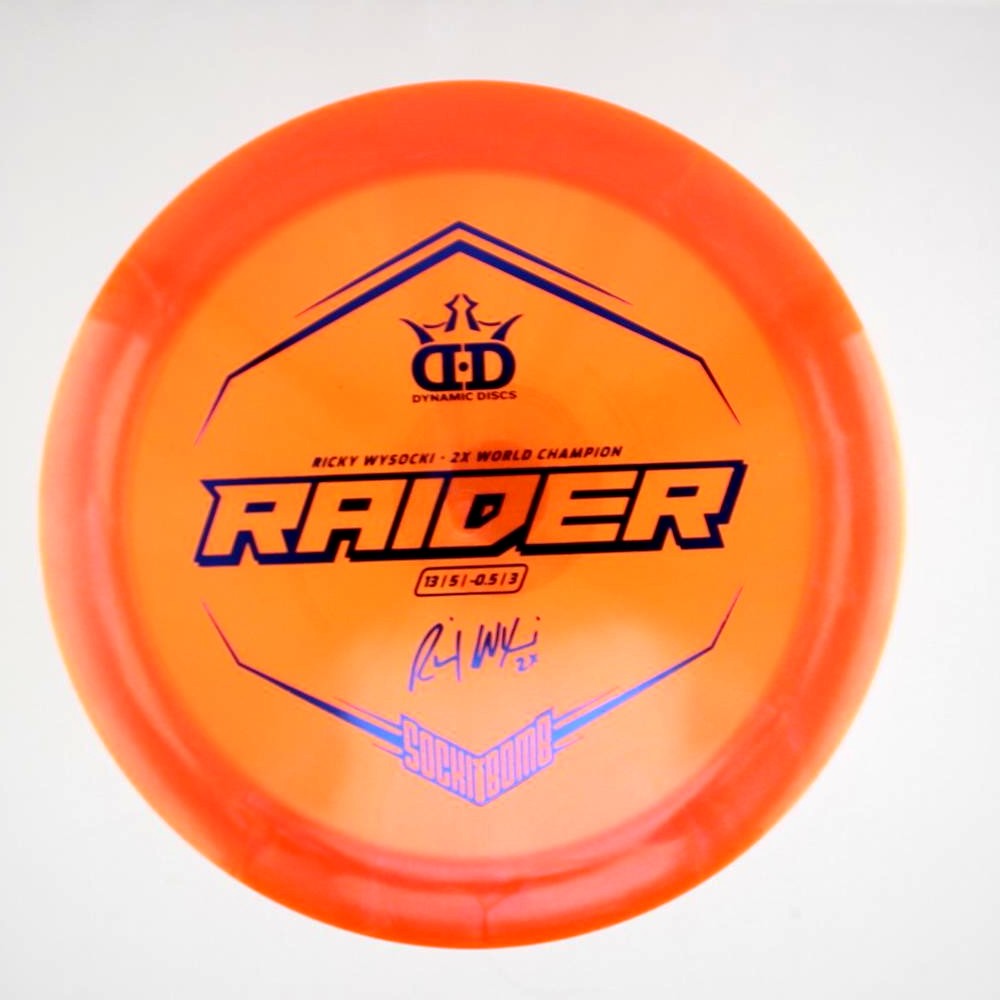 Raider - 2x Ricky Wysocki Sockibomb Stamp - Orange - 176.5 gm -  Disc ID: 420842