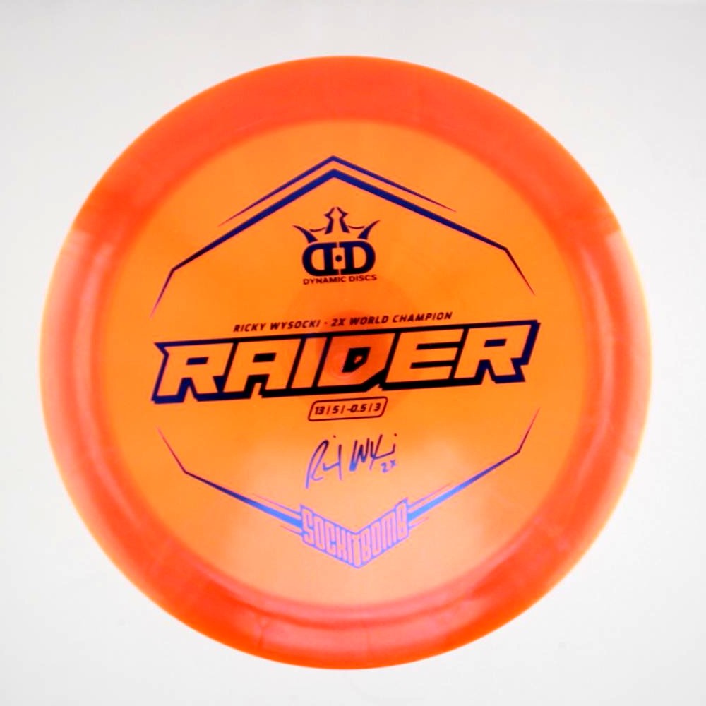 Raider - 2x Ricky Wysocki Sockibomb Stamp - Orange - 176.3 gm -  Disc ID: 420844