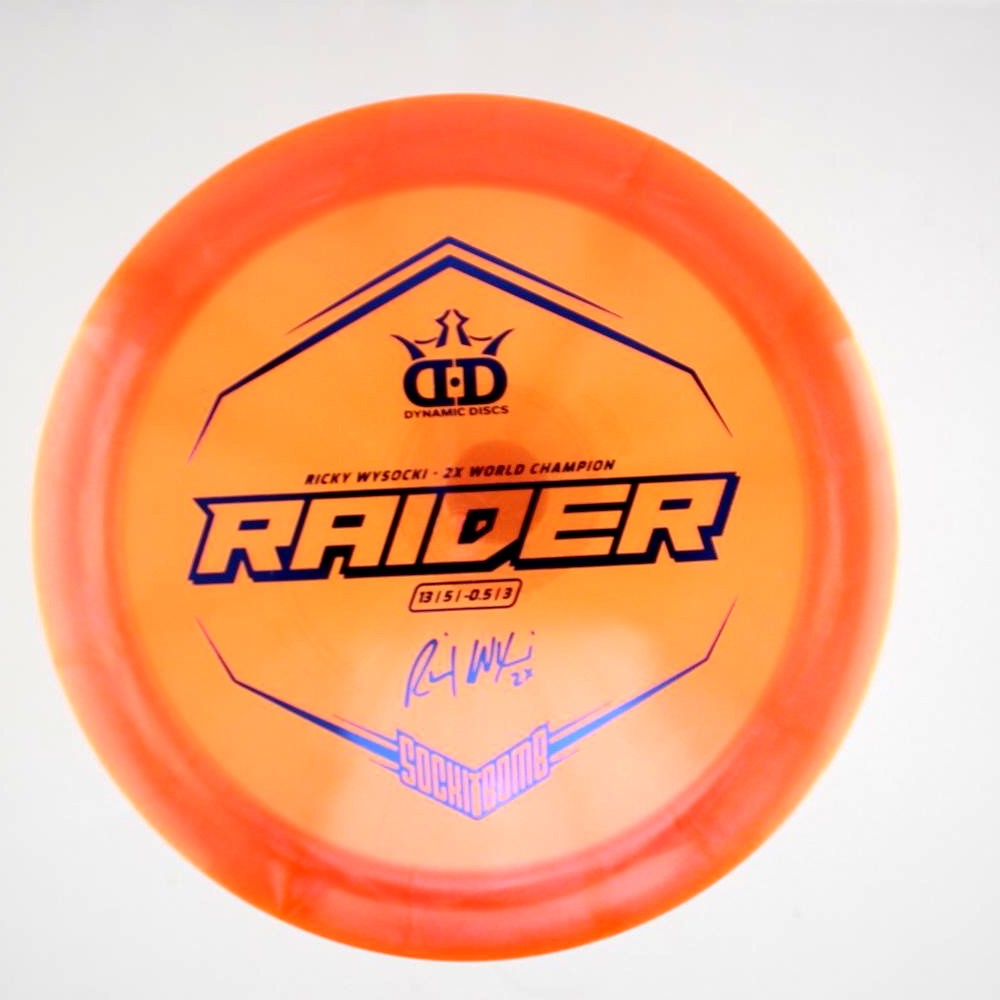 Raider - 2x Ricky Wysocki Sockibomb Stamp - Orange - 176.4 gm -  Disc ID: 420849