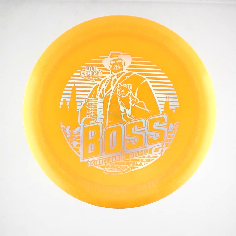 Boss - 1108 feet World Distance Record - Orange - 150.8 gm -  Disc ID: 506582