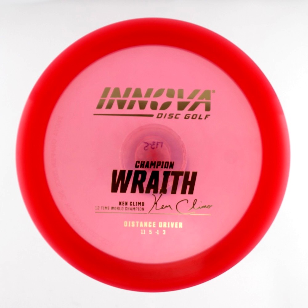 Wraith - 12x World Champion Ken Climo - Red - 175.6 gm -  Disc ID: 530406