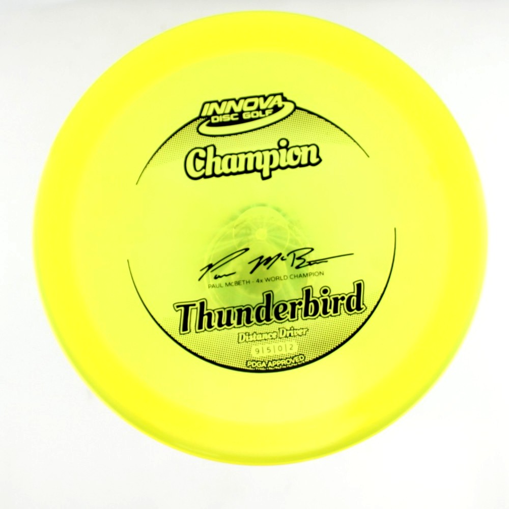 Thunderbird - 4x World Champion Paul McBeth - Yellow - 164.4 gm -  Disc ID: 541486