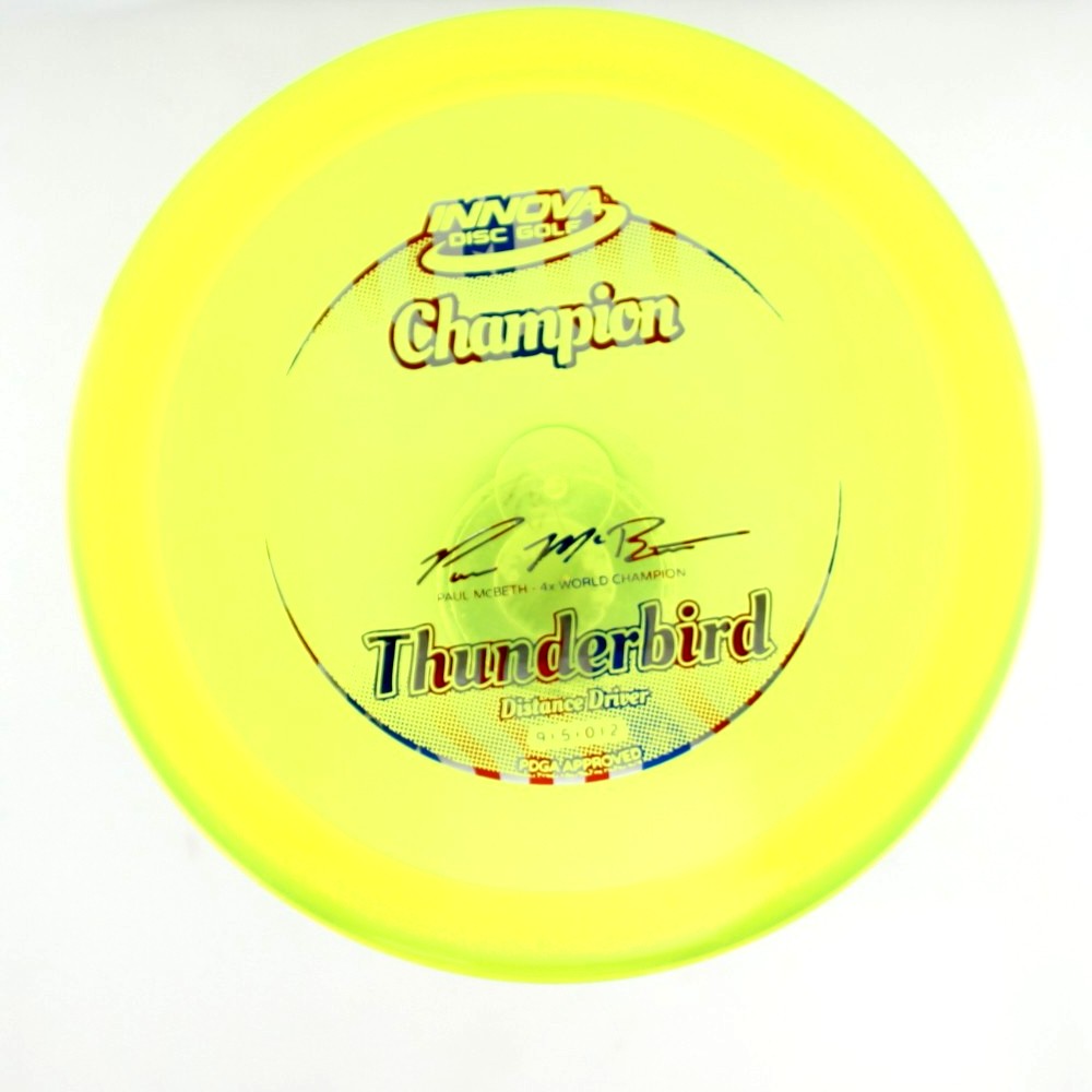 Thunderbird - 4x World Champion Paul McBeth - Yellow - 163.3 gm -  Disc ID: 541487