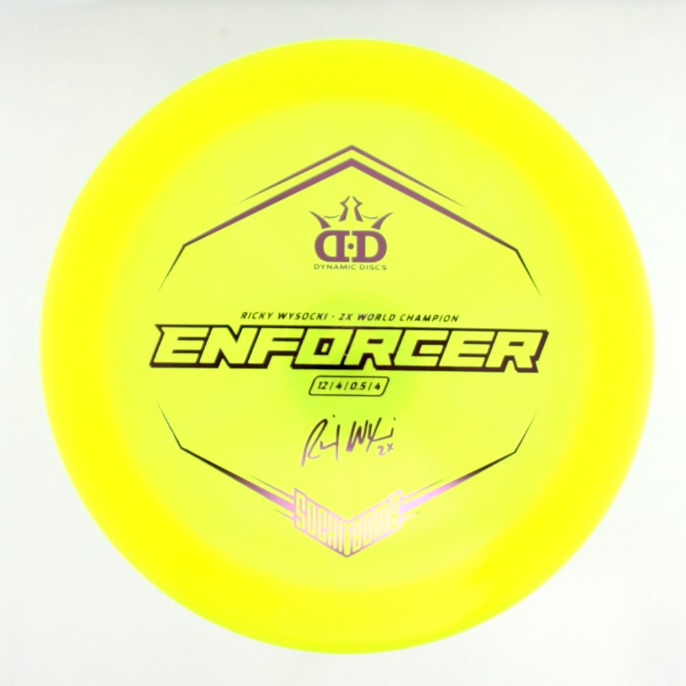Enforcer - 2x Ricky Wysocki Sockibomb Stamp - Yellow - 175.4 gm -  Disc ID: 542887