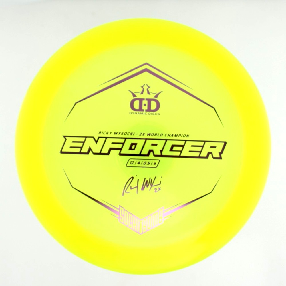 Enforcer - 2x Ricky Wysocki Sockibomb Stamp - Yellow - 175.2 gm -  Disc ID: 542888
