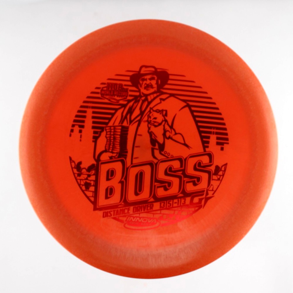 Boss - 1108 feet World Distance Record - Orange - 149.6 gm -  Disc ID: 543314