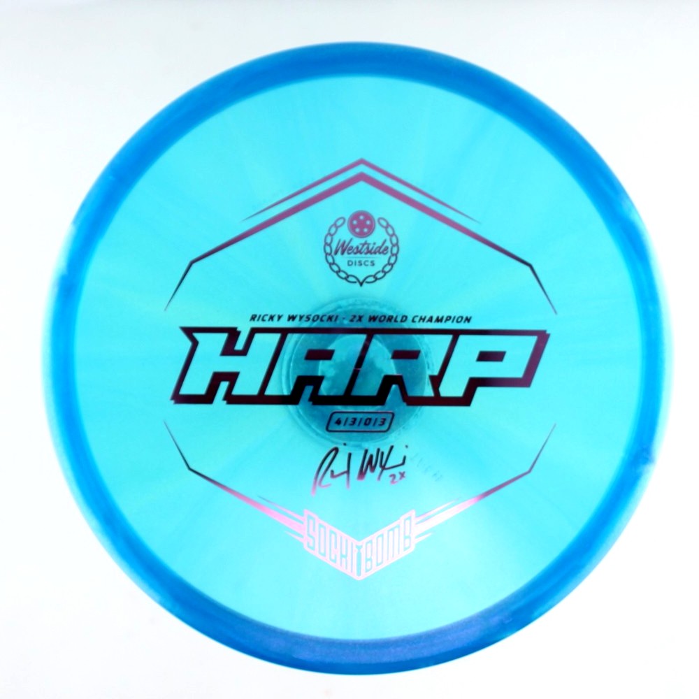 Harp - 2x Ricky Wysocki Sockibomb Stamp - Blue - 175.3 gm -  Disc ID: 547864