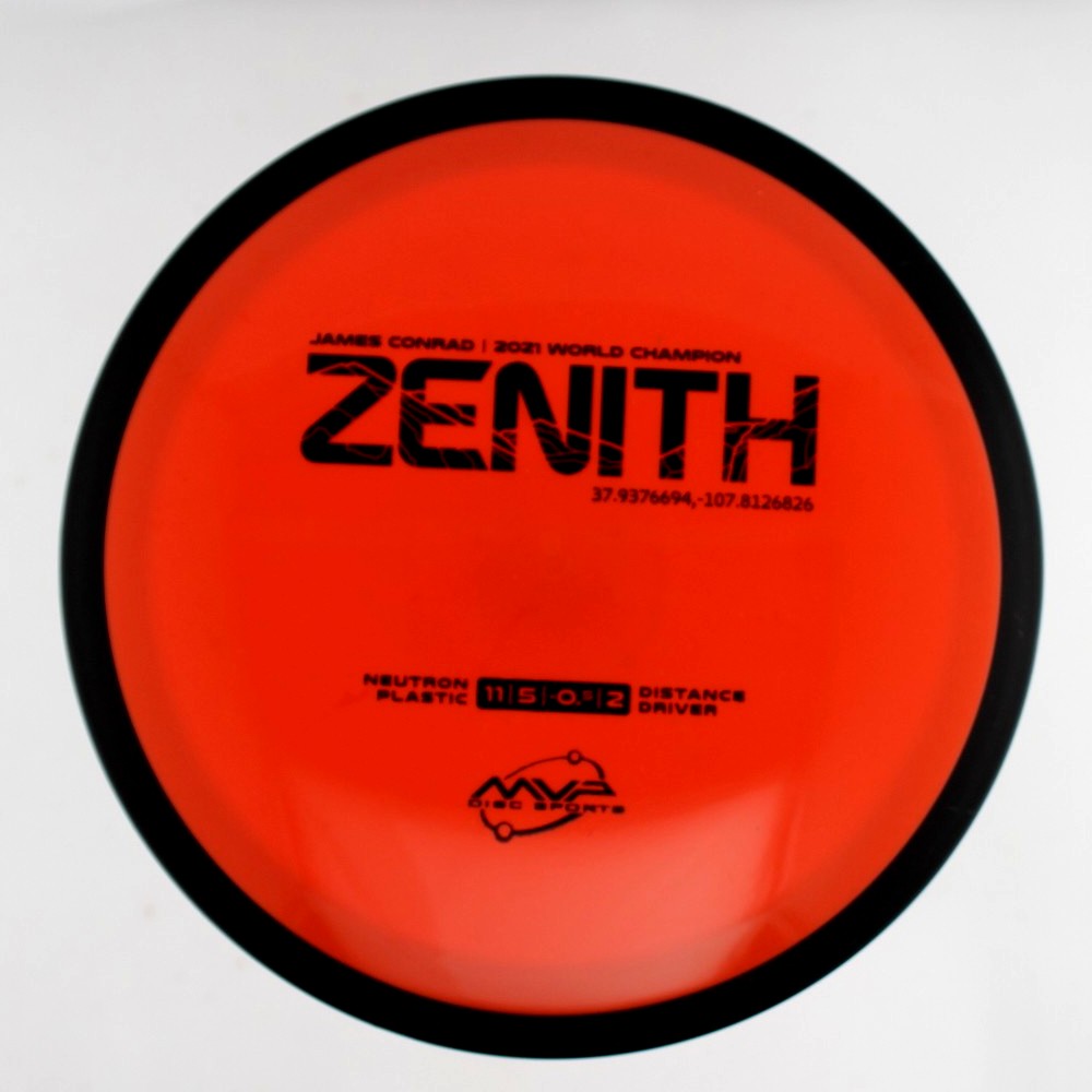 Zenith - James Conrad 2021 World Champion - Orange - 173.2 gm -  Disc ID: 555054