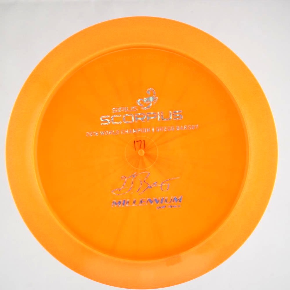 Scorpius - Bottom Stamp Gregg Barsby 2018 World Champion - Orange - 173.1 gm -  Disc ID: 556470