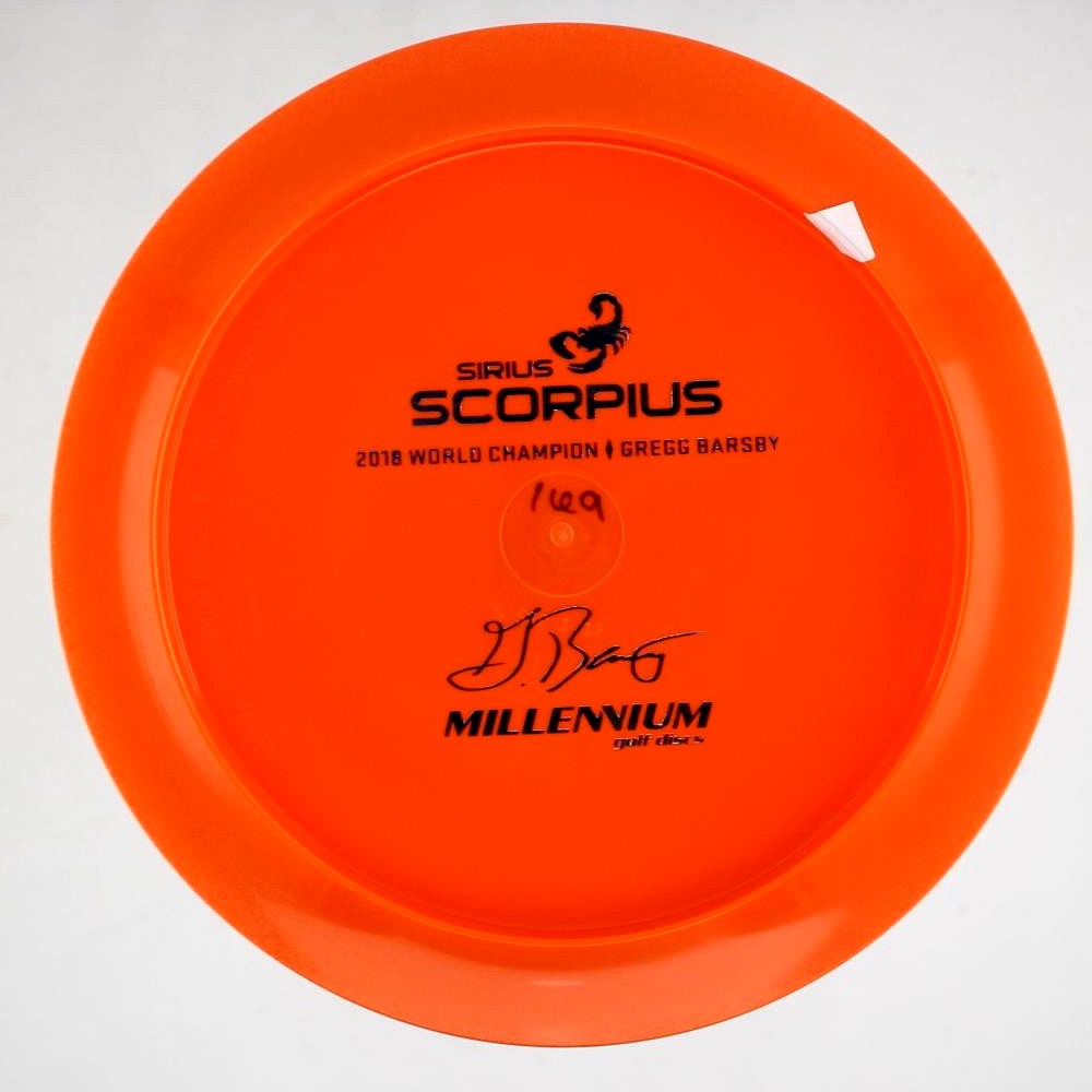 Scorpius - Bottom Stamp Gregg Barsby 2018 World Champion - Orange - 169.7 gm -  Disc ID: 565279