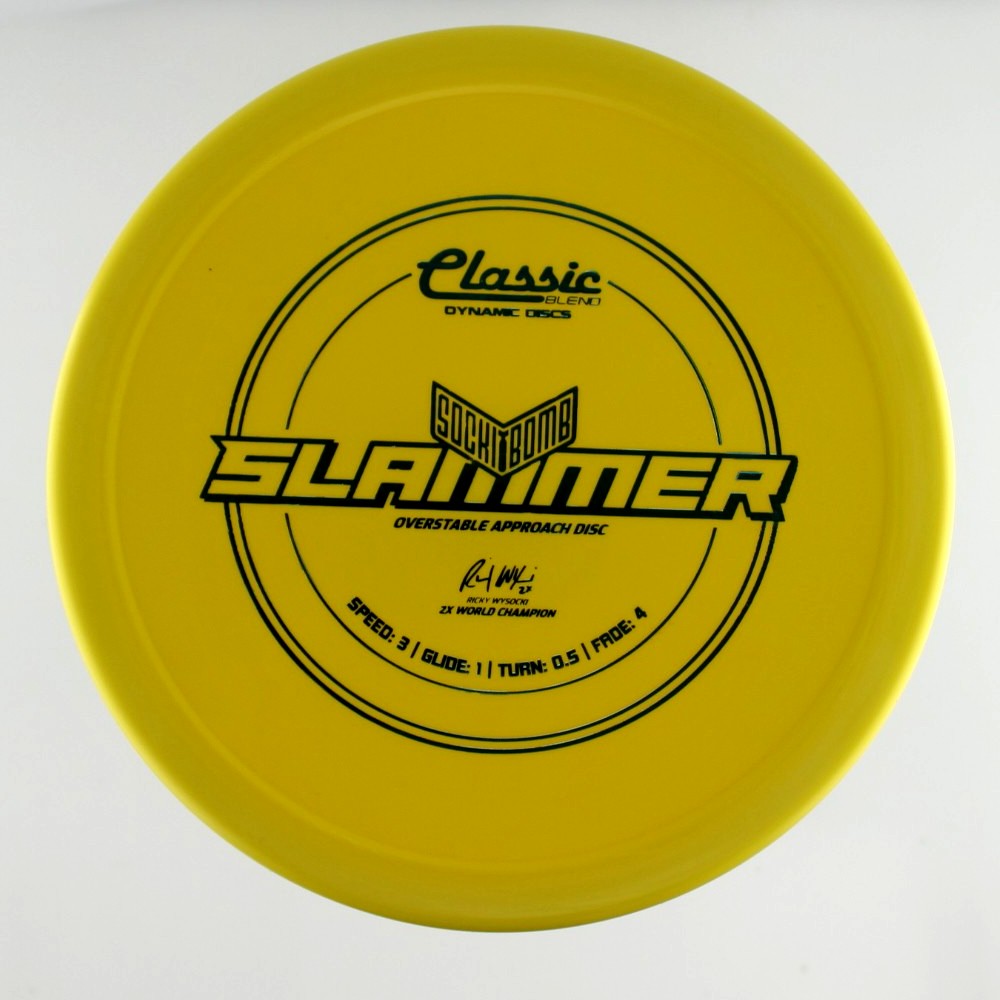 Sockibomb Slammer - 2x Ricky Wysocki Sockibomb Stamp - Yellow - 174.5 gm -  Disc ID: 579696