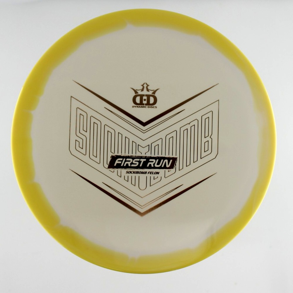 Sockibomb Felon - First Run - Yellow - 175.6 gm -  Disc ID: 579935