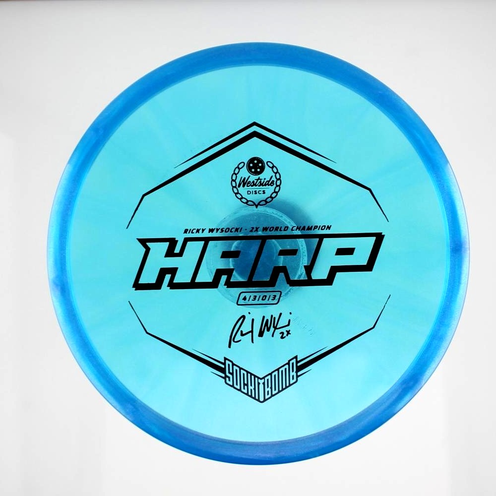 Harp - 2x Ricky Wysocki Sockibomb Stamp - Blue - 174.9 gm -  Disc ID: 581194