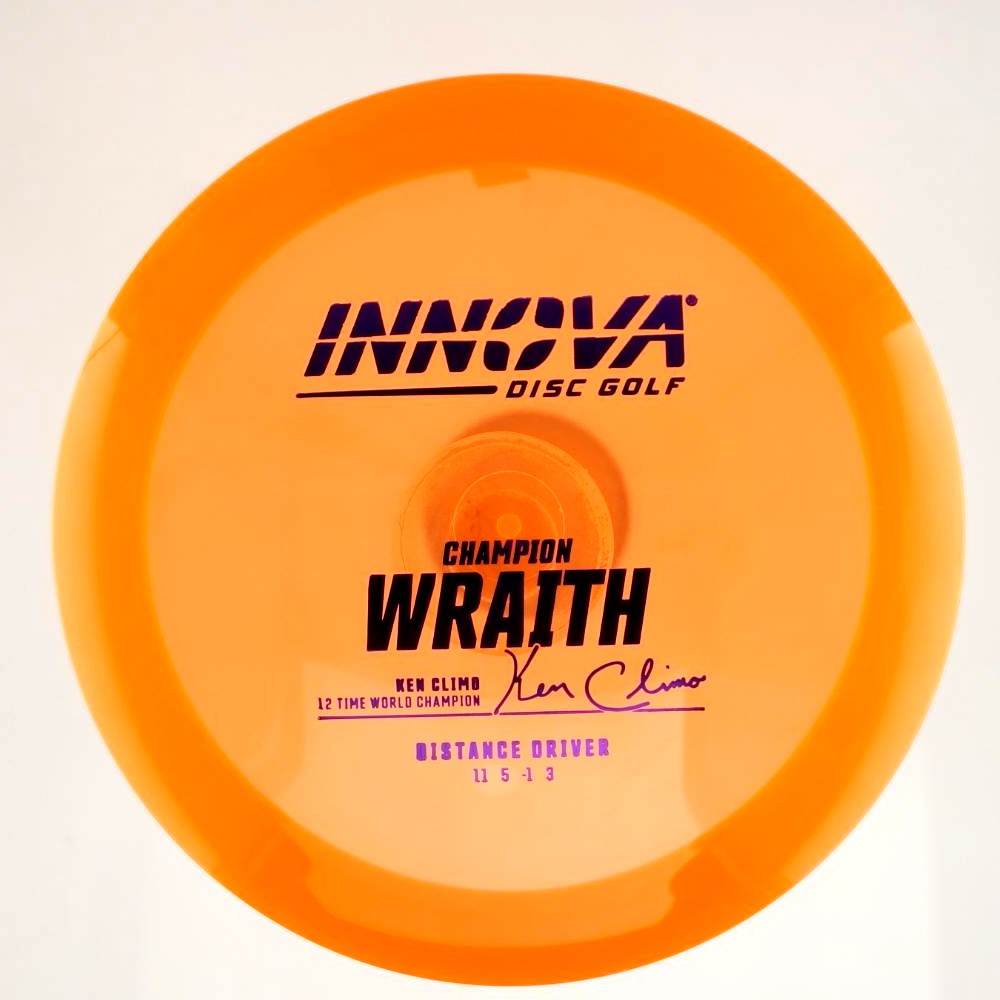 Wraith - 12x World Champion Ken Climo - Orange - 175.9 gm -  Disc ID: 583001