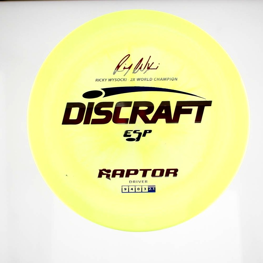 Raptor - Ricky Wysocki - Yellow - 176.0 gm -  Disc ID: 587076