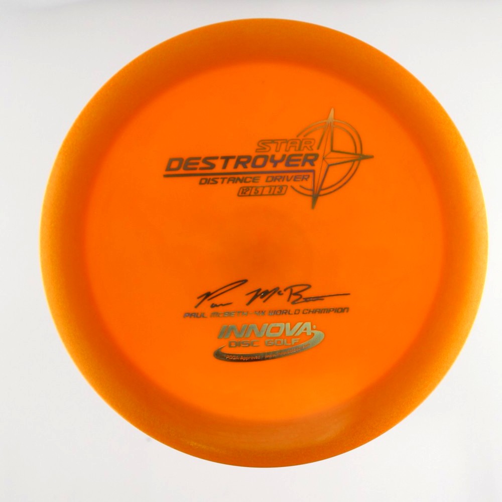 Destroyer - 4x World Champion Paul McBeth - Orange - 156.1 gm -  Disc ID: 588231