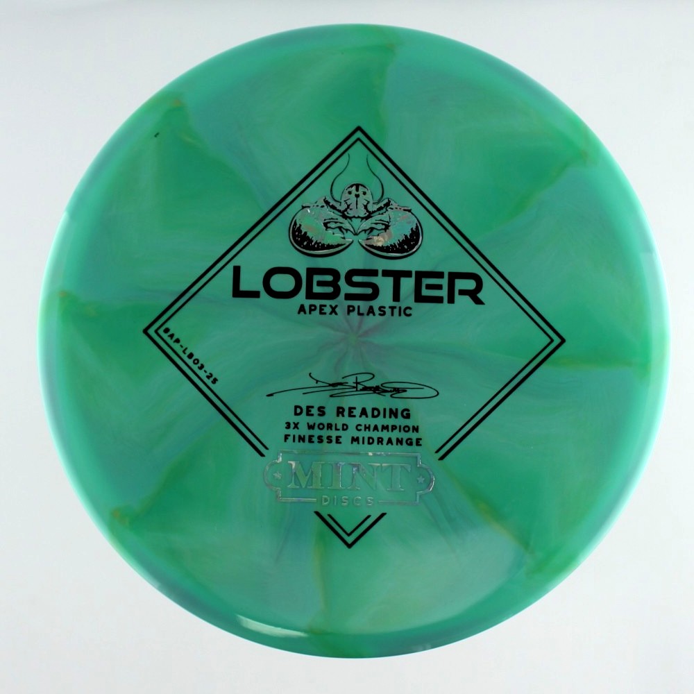Lobster - Des Reading 3x World Champion - Green - 175.6 gm -  Disc ID: 591543