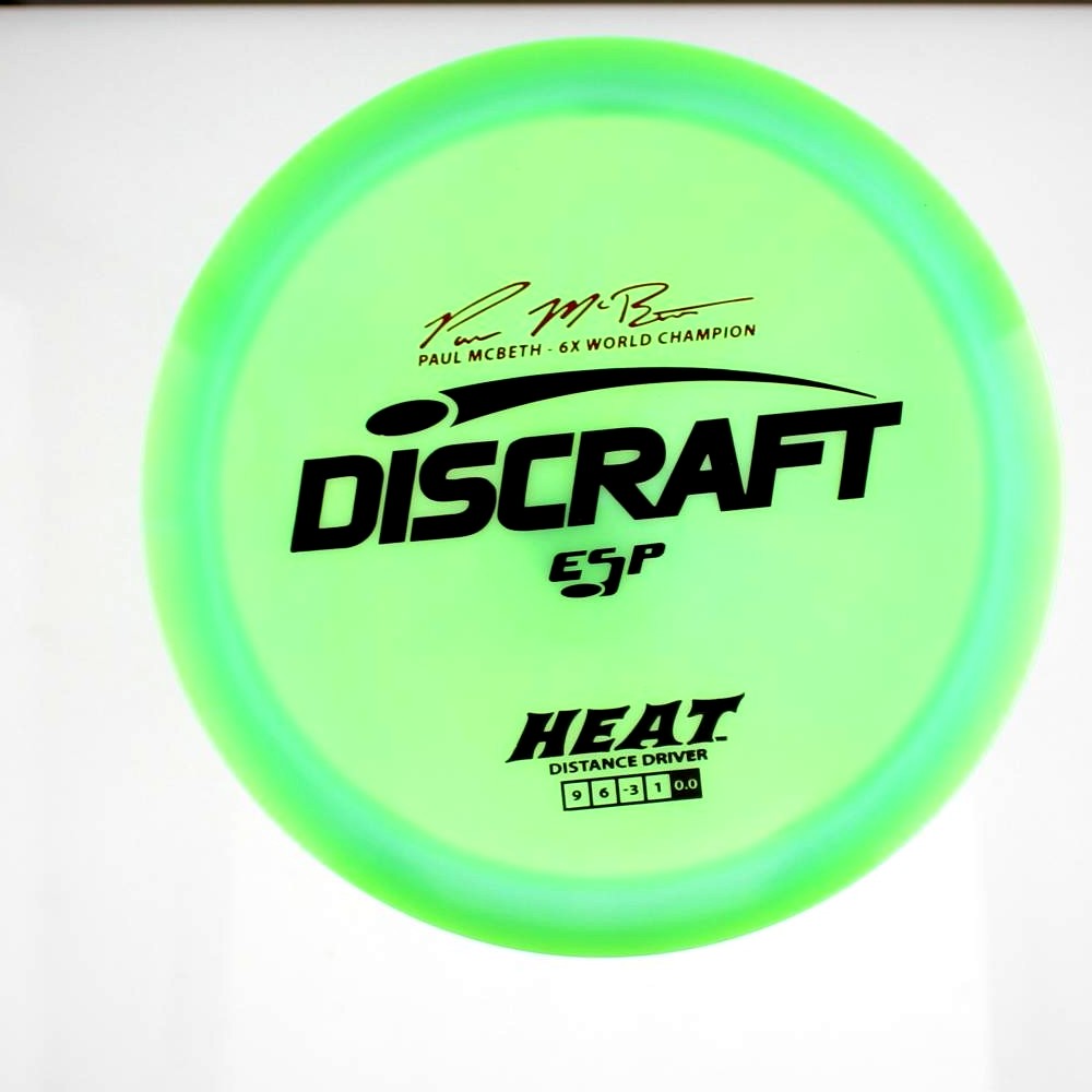 Heat - 6x World Champion Paul McBeth - Green - 160.3 gm -  Disc ID: 594355
