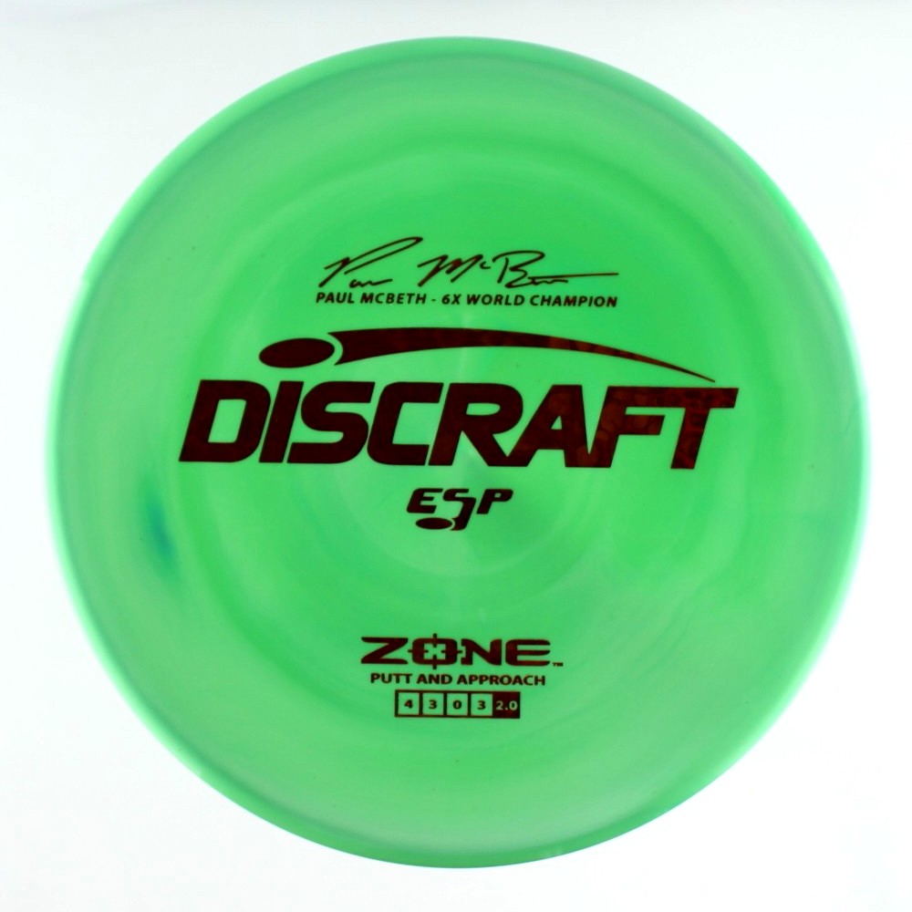 Zone - 6x World Champion Paul McBeth - Green - 173.7 gm -  Disc ID: 596924