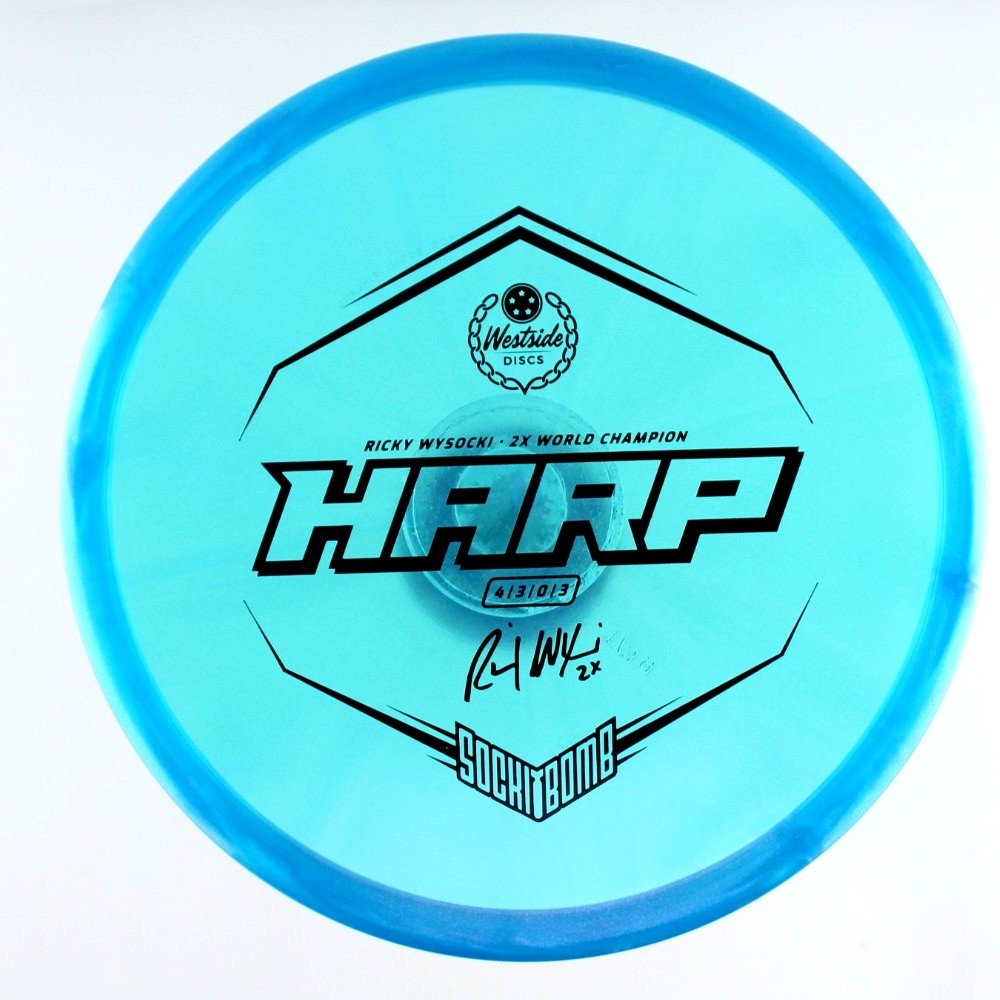 Harp - 2x Ricky Wysocki Sockibomb Stamp - Blue - 174.6 gm -  Disc ID: 600139