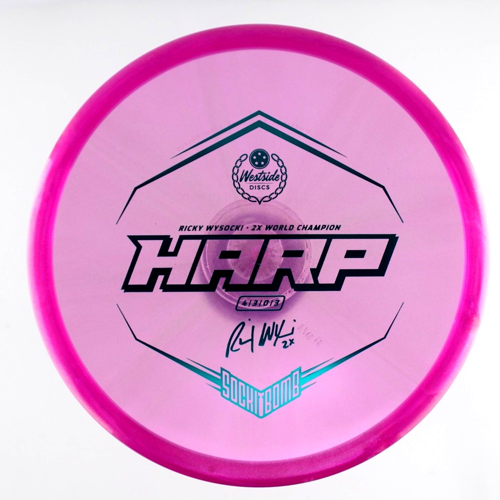 Harp - 2x Ricky Wysocki Sockibomb Stamp - Purple - 176.2 gm -  Disc ID: 600140