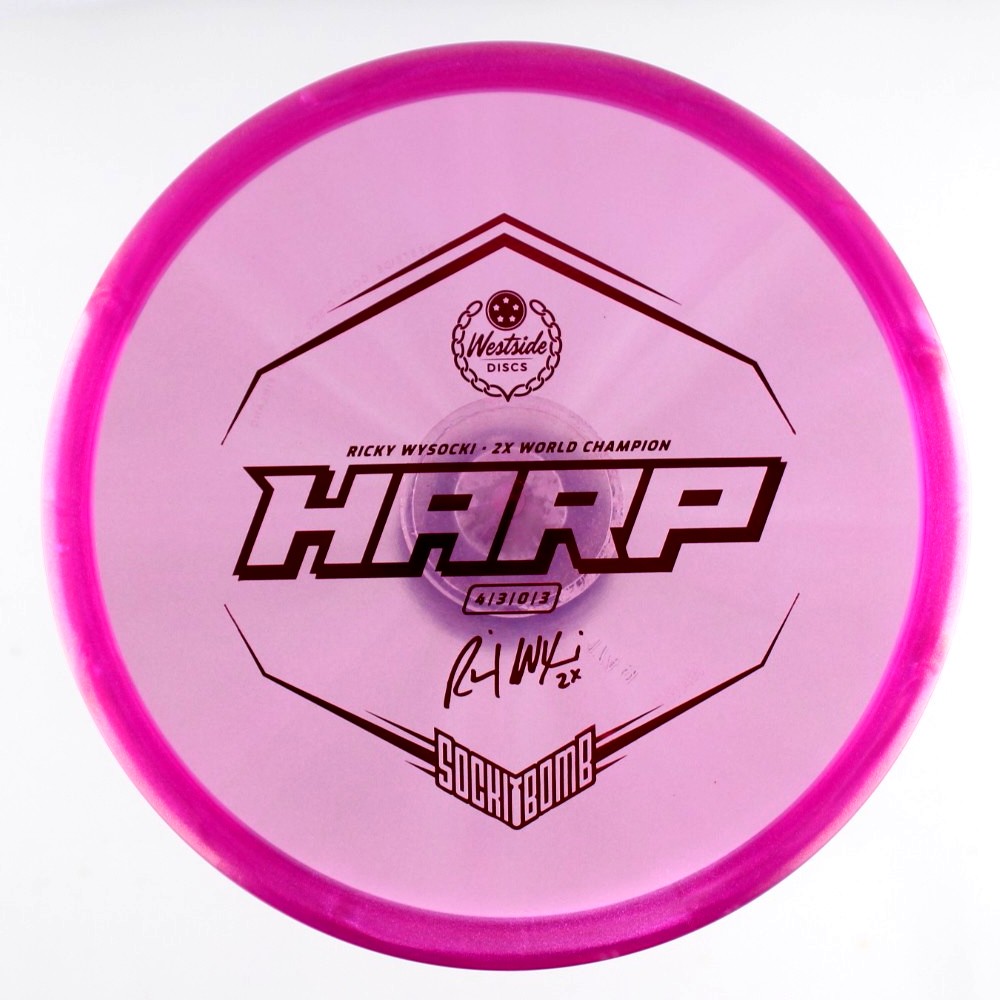 Harp - 2x Ricky Wysocki Sockibomb Stamp - Purple - 175.2 gm -  Disc ID: 600141