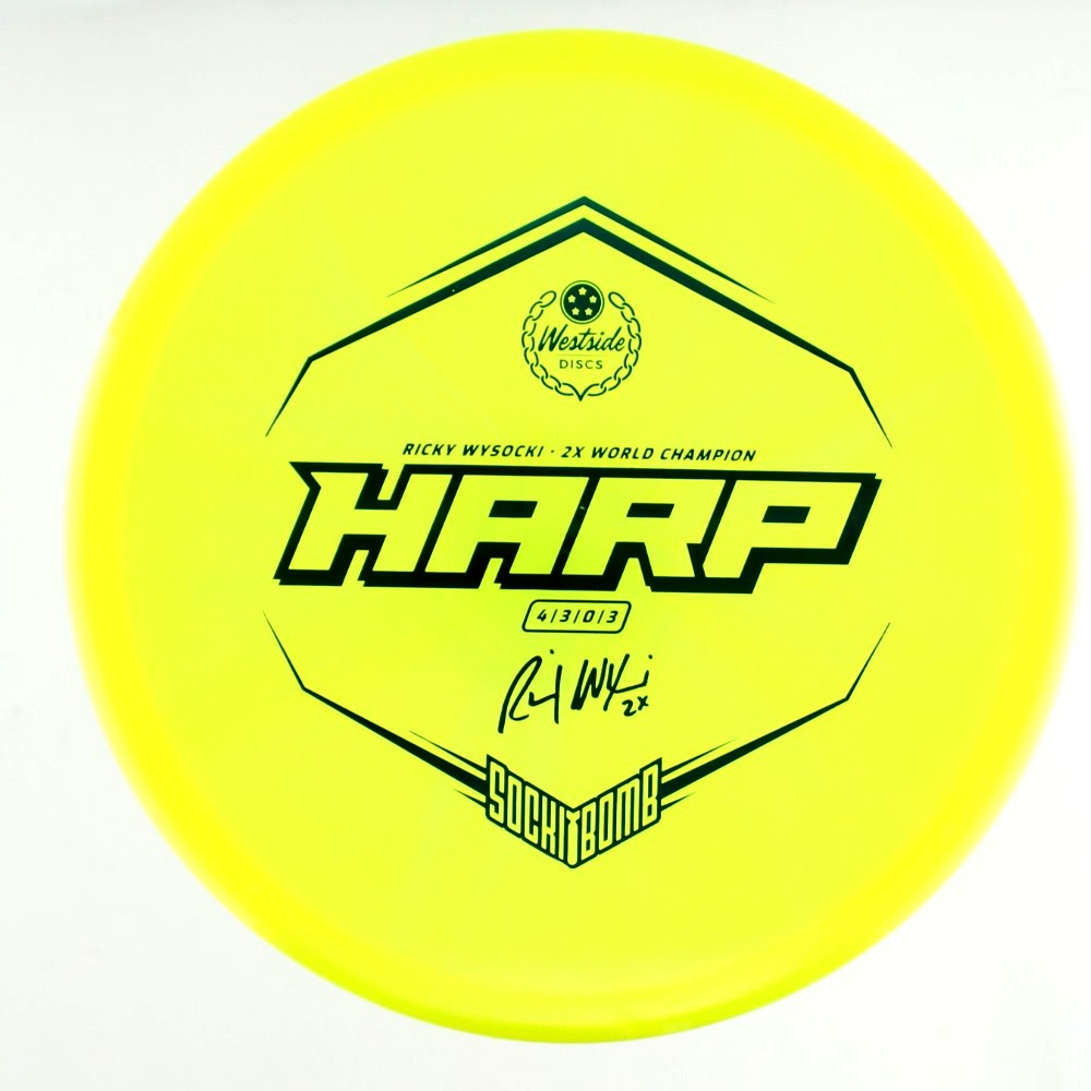 Harp - 2x Ricky Wysocki Sockibomb Stamp - Yellow - 174.3 gm -  Disc ID: 600142
