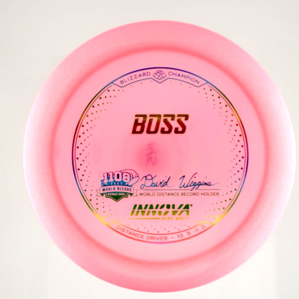 Boss - David Wiggins Jr. World Distance Record 1108 feet - Pink - 145.4 gm -  Disc ID: 600753