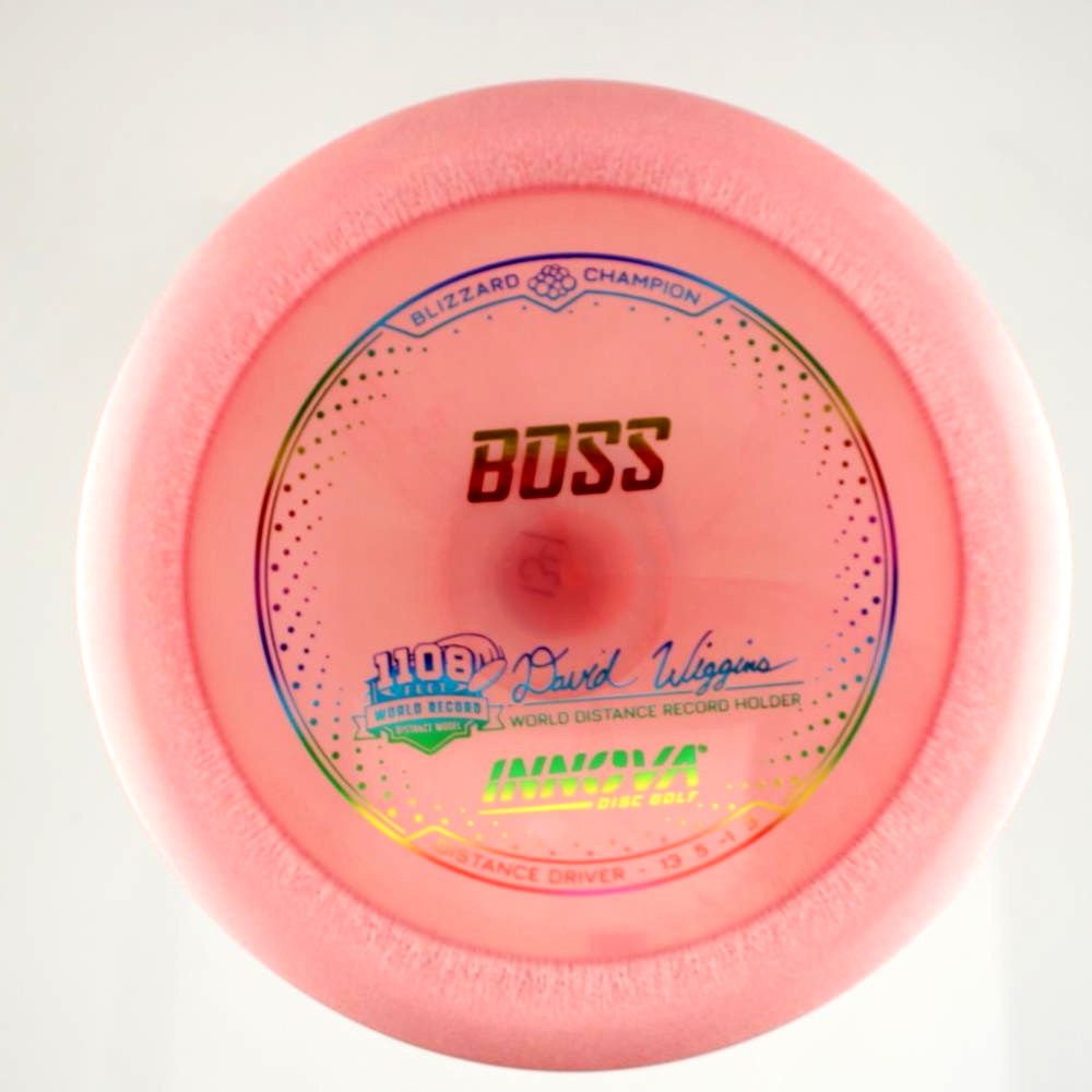 Boss - David Wiggins Jr. World Distance Record 1108 feet - Pink - 135.0 gm -  Disc ID: 600754