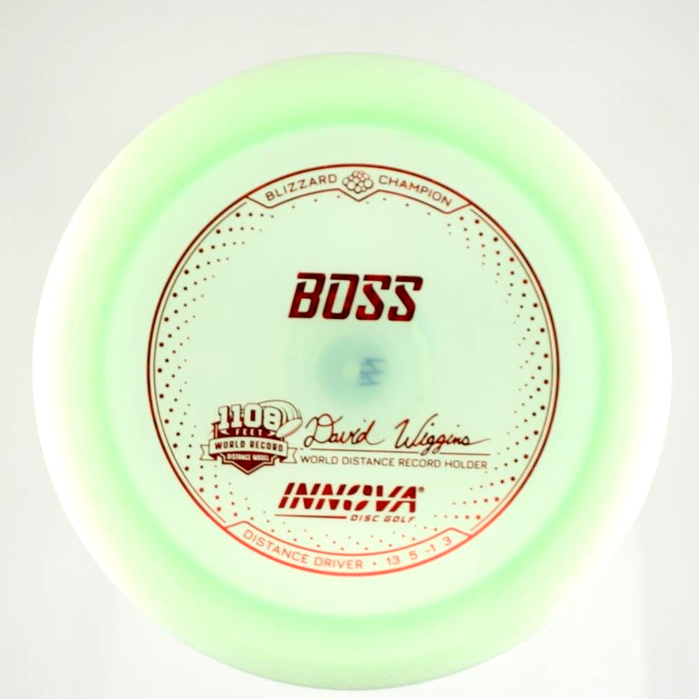 Boss - David Wiggins Jr. World Distance Record 1108 feet - Pink - 145.4 gm -  Disc ID: 600758