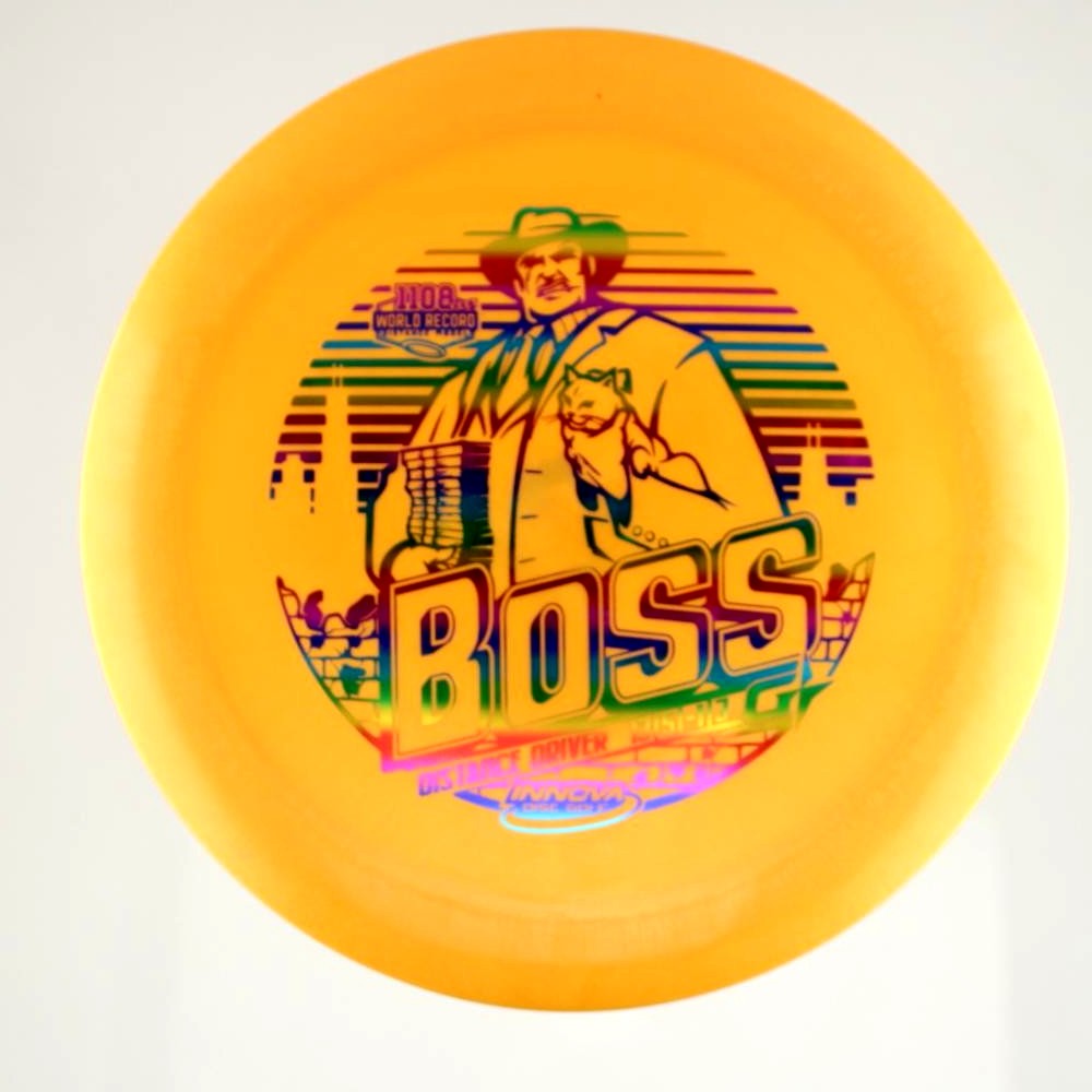 Boss - 1108 feet World Distance Record - Orange - 167.0 gm -  Disc ID: 600762