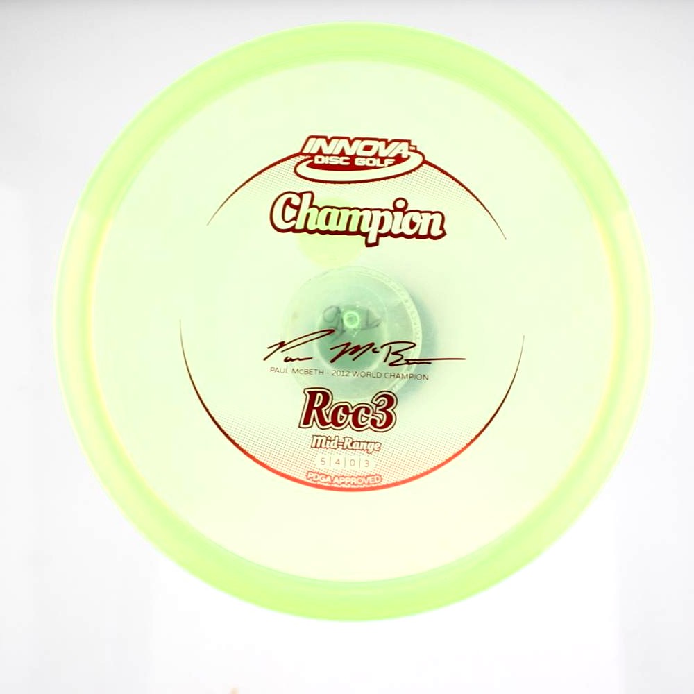 Roc3 - Paul McBeth 2012 World Champion - Green - 180.8 gm -  Disc ID: 602698