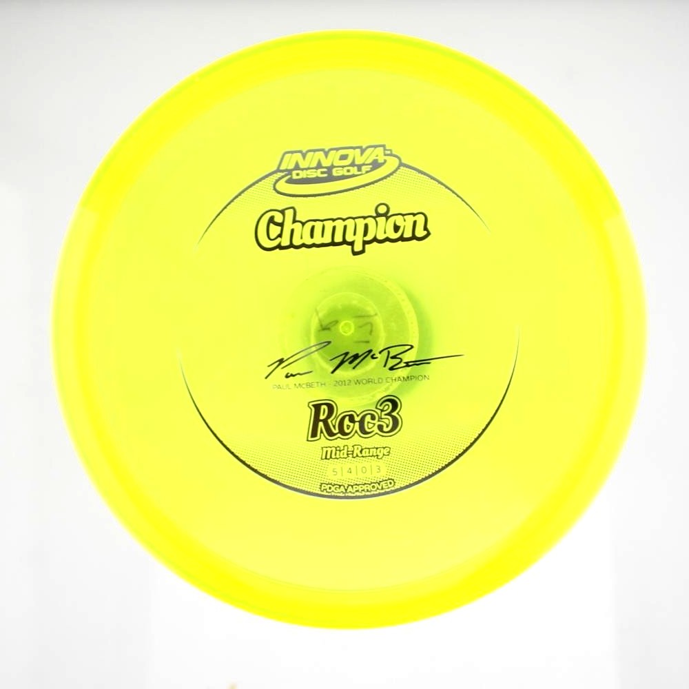 Roc3 - Paul McBeth 2012 World Champion - Yellow - 171.8 gm -  Disc ID: 602707