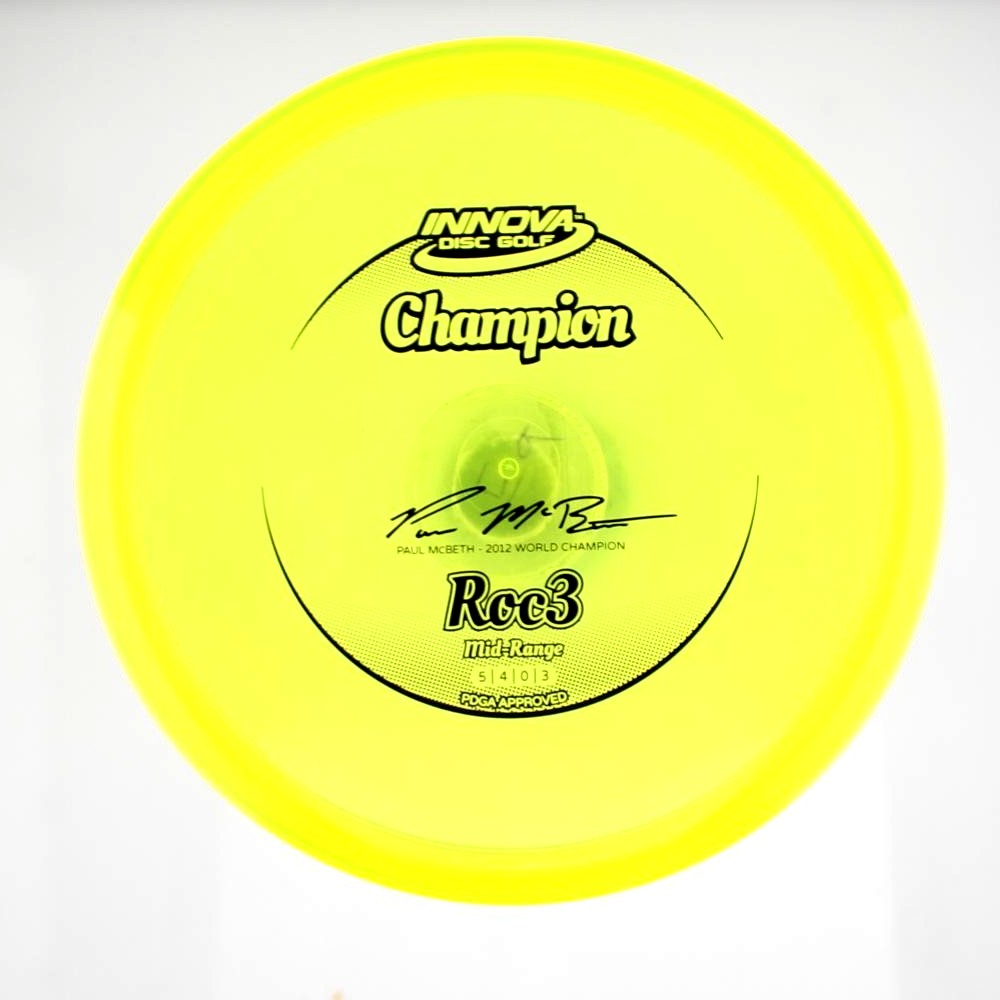 Roc3 - Paul McBeth 2012 World Champion - Yellow - 171.8 gm -  Disc ID: 602709