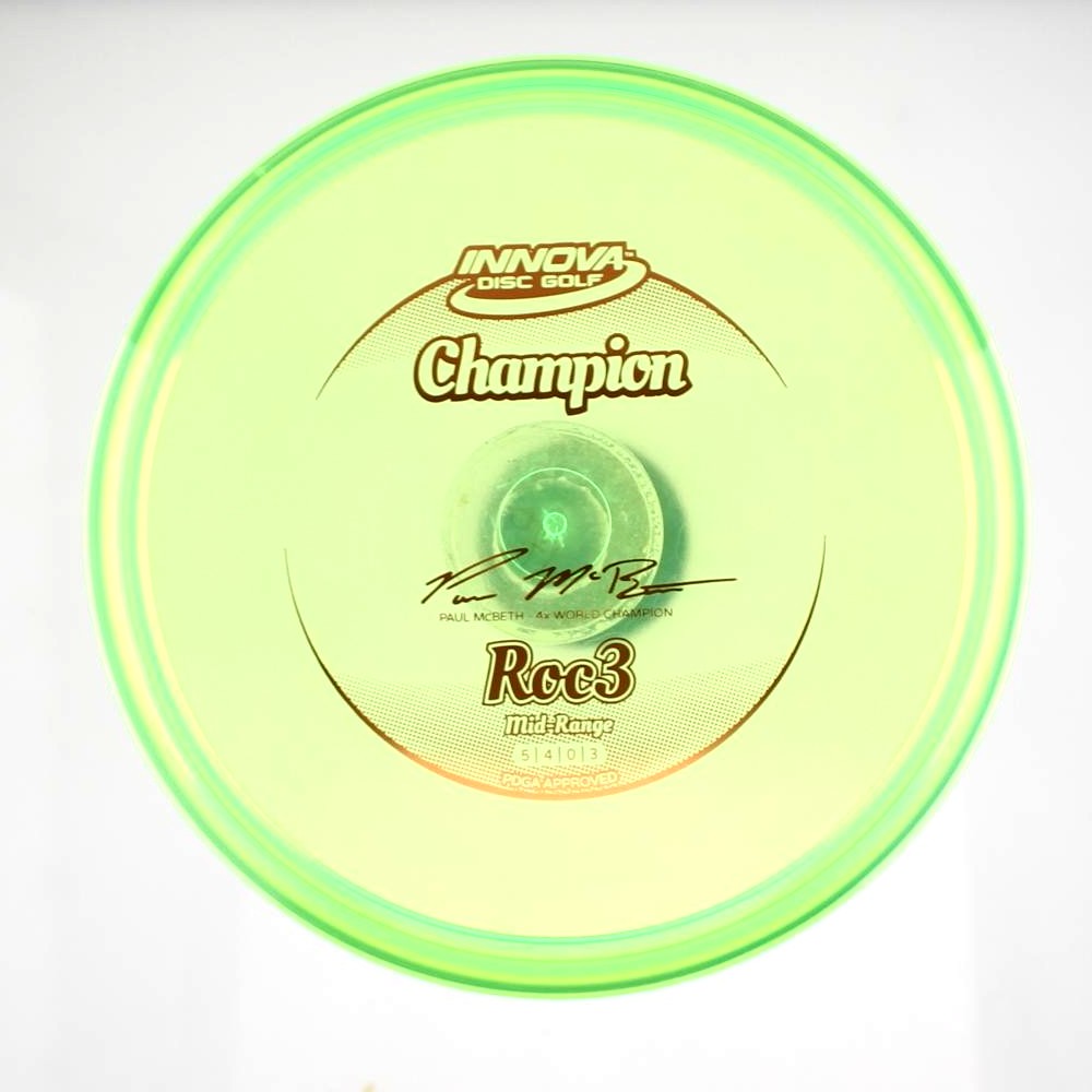 Roc3 - 4x World Champion Paul McBeth - Green - 179.6 gm -  Disc ID: 602720