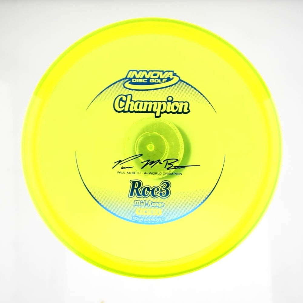 Roc3 - 4x World Champion Paul McBeth - Yellow - 172.9 gm -  Disc ID: 602726