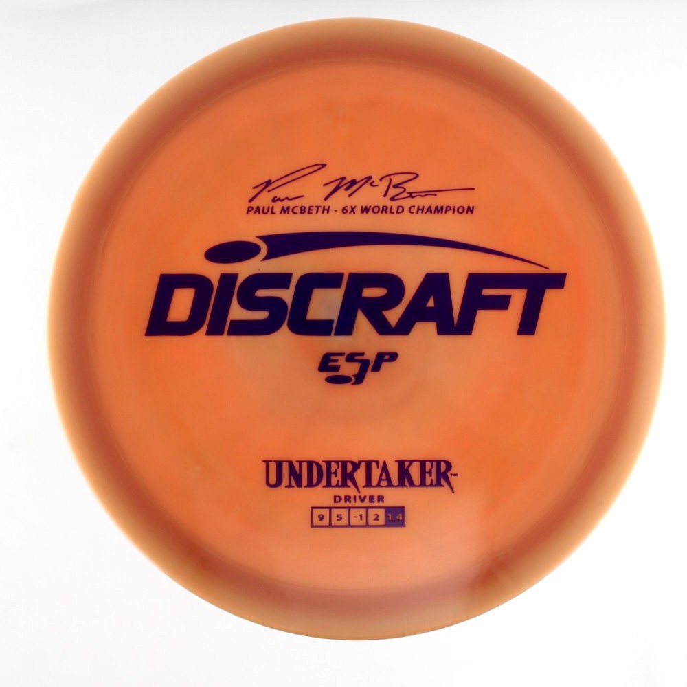 Undertaker - 6x World Champion Paul McBeth - Orange - 170.2 gm -  Disc ID: 604269