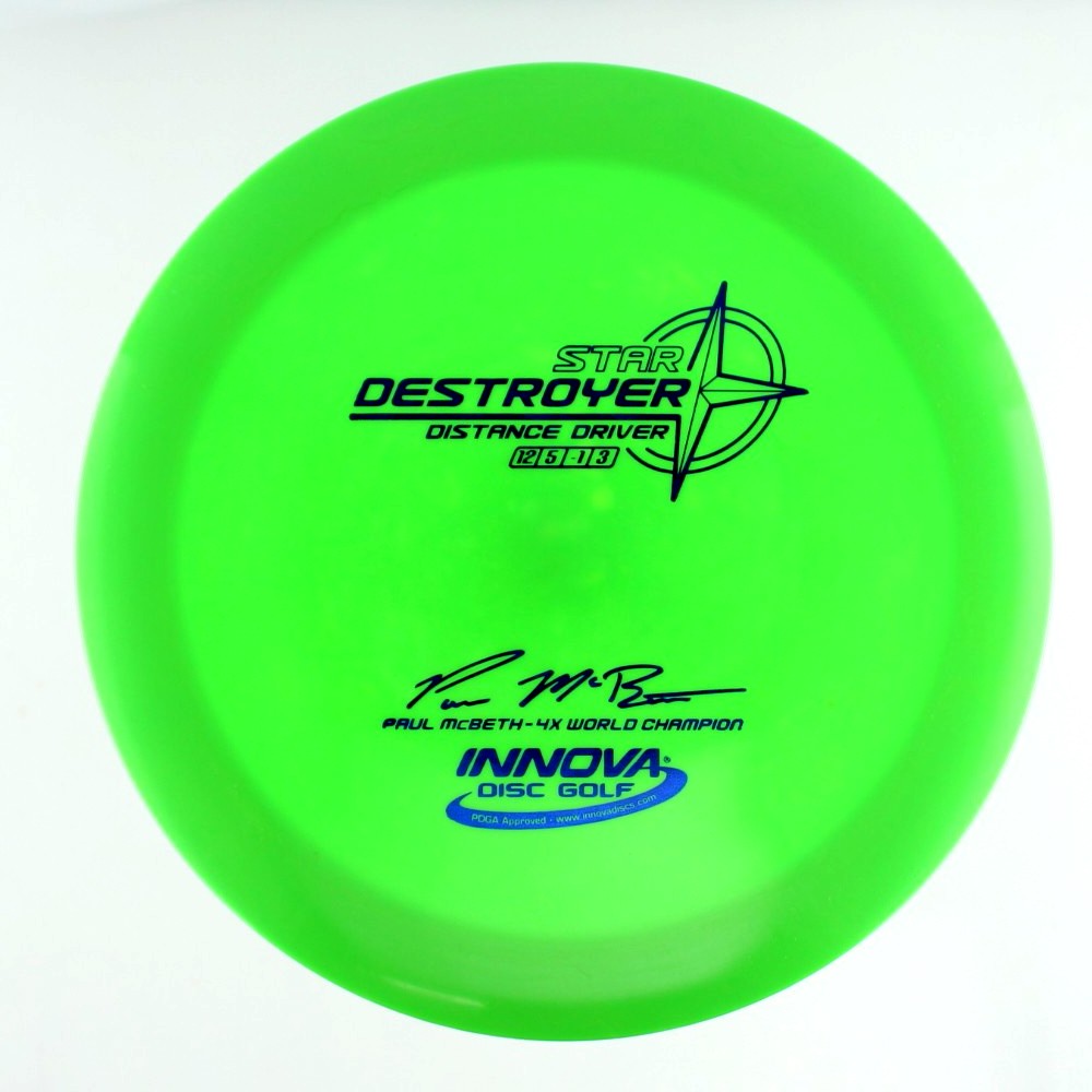 Destroyer - 4x World Champion Paul McBeth - Green - 175.0 gm -  Disc ID: 604426
