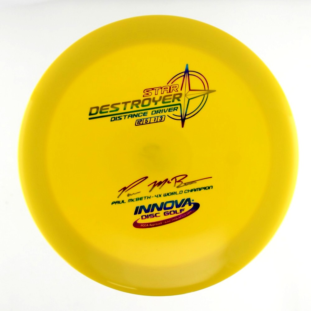 Destroyer - 4x World Champion Paul McBeth - Yellow - 170.1 gm -  Disc ID: 604433